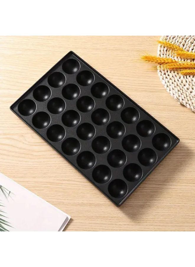 28 Hole Baking Tray For Meatballs Octopus Balls Quail Eggs Fish Balls Gas Stove Use - Image 1