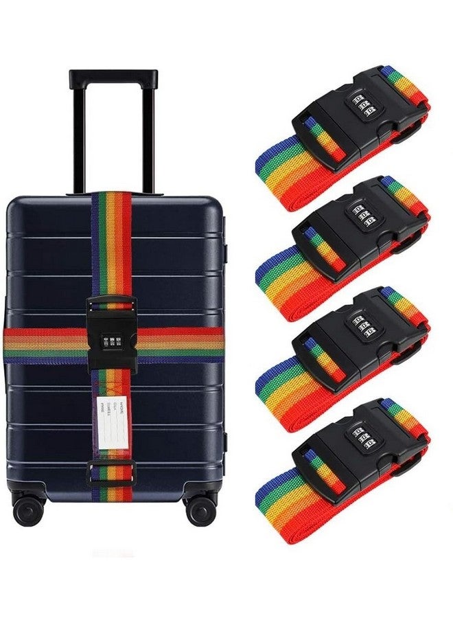 Dayalu Luggage Strap for Suitcases, Straps Belts for Trolleys and All Kind of Luggages (4, Rainbow) - Image 1