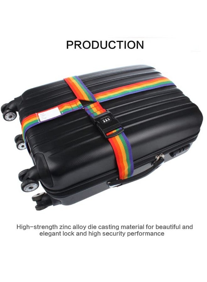 Dayalu Luggage Strap for Suitcases, Straps Belts for Trolleys and All Kind of Luggages (4, Rainbow) - Image 3