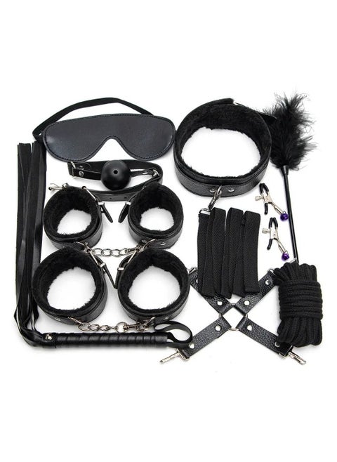 Bondage Play Kit 10pcs Restraints Set for Adult Game SM Games Set