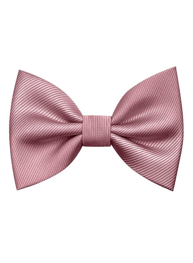 BEWDIO Dusty Pink Bow Ties for Boys Pretied Toddler Bow Tie Adjustable Kids Baby Bowties for Wedding Party (57-35) - Image 1