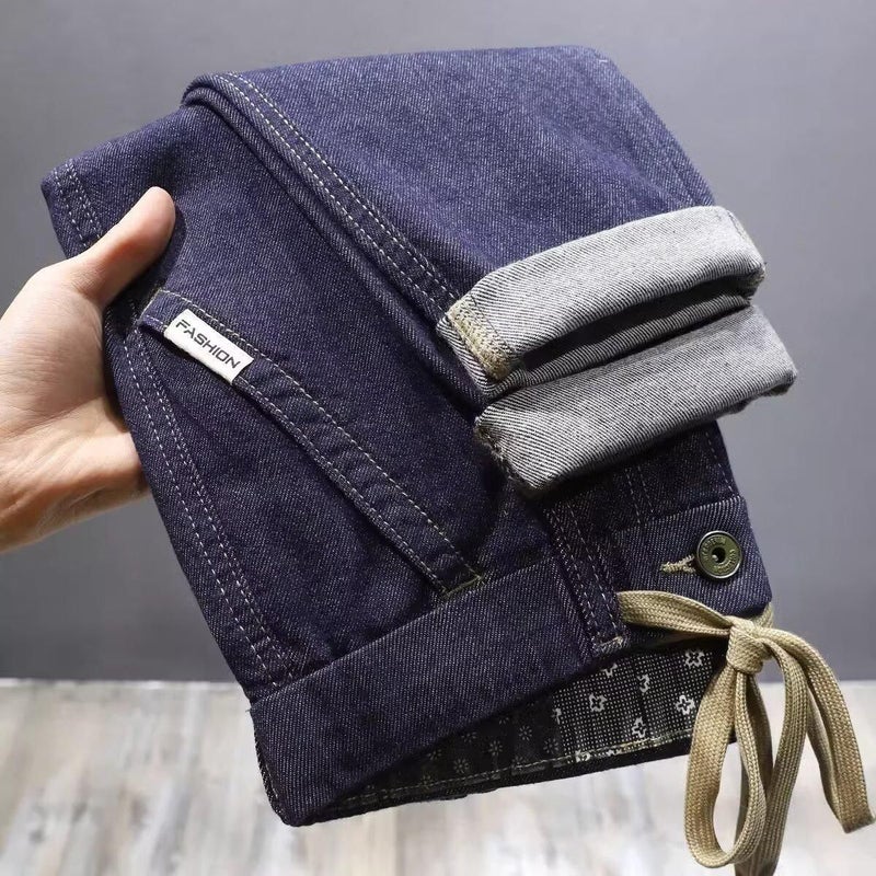 Men's Jeans Spring Worn Cone Crop Dead Denim - Image 2