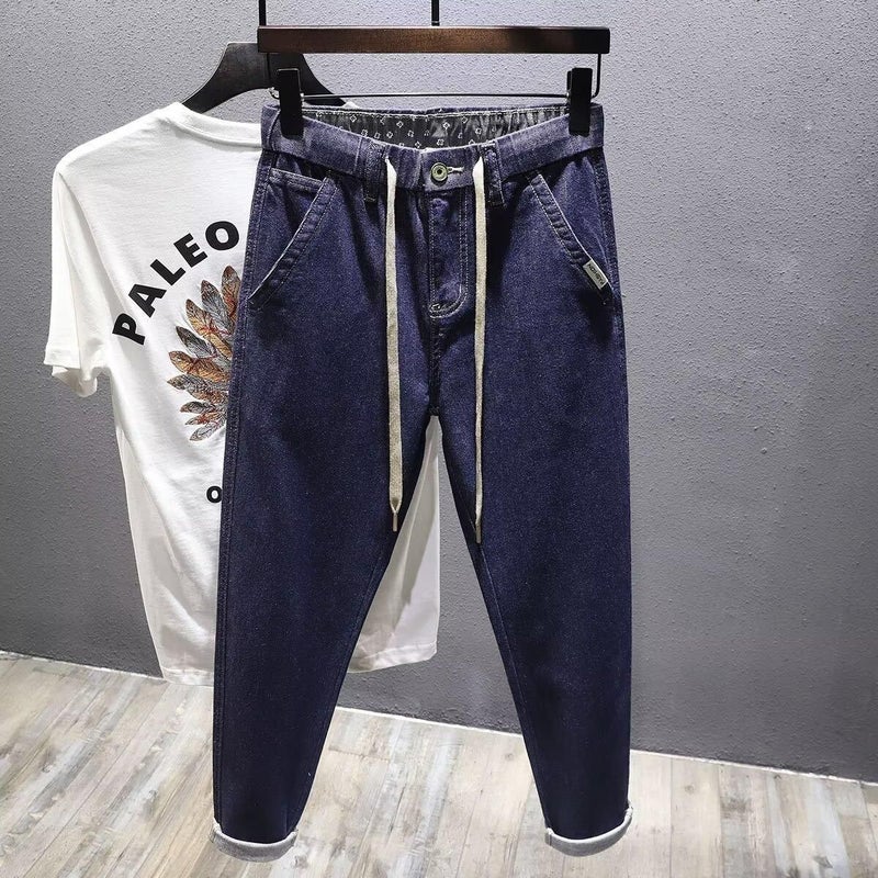 Men's Jeans Spring Worn Cone Crop Dead Denim - Image 1