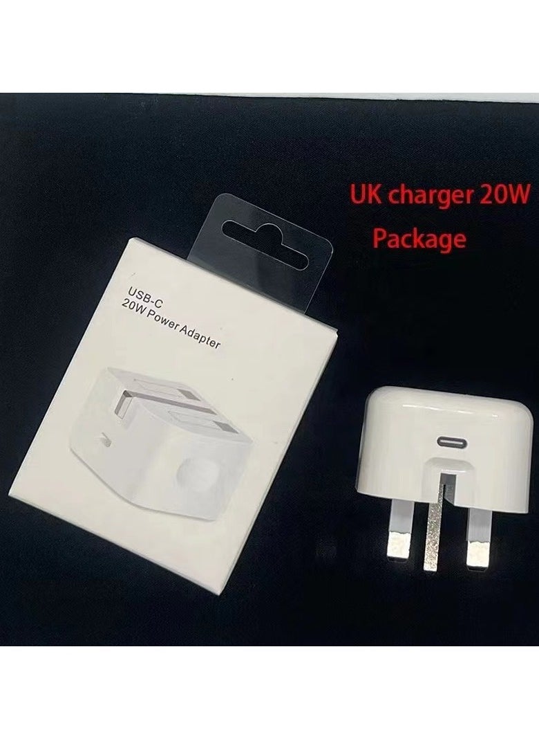 Neutral - Neutral IPhone charger C-type fast charging USB C plug compatible with new iPhone 14/14Pro/14Pro Max/14 Plus/13Pro Max/13 Pro/13/12/11/XS iPad Mini 6/iPad Pro white - Image 1