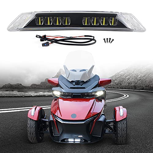 CPOWACE LED Auxiliary Light Kit Compatible with Can-Am Spyder RT Accessories，CPOWACE LED Daytime Running Light DRL Assembly Compatible with Spyder RT Accessories 2020-2022, Replace #219400991 - Image 1