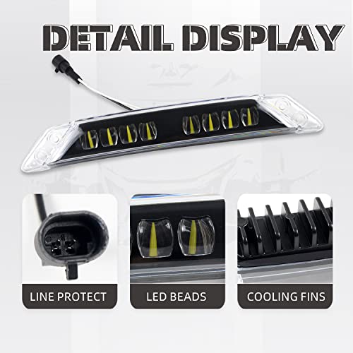 CPOWACE LED Auxiliary Light Kit Compatible with Can-Am Spyder RT Accessories，CPOWACE LED Daytime Running Light DRL Assembly Compatible with Spyder RT Accessories 2020-2022, Replace #219400991 - Image 2