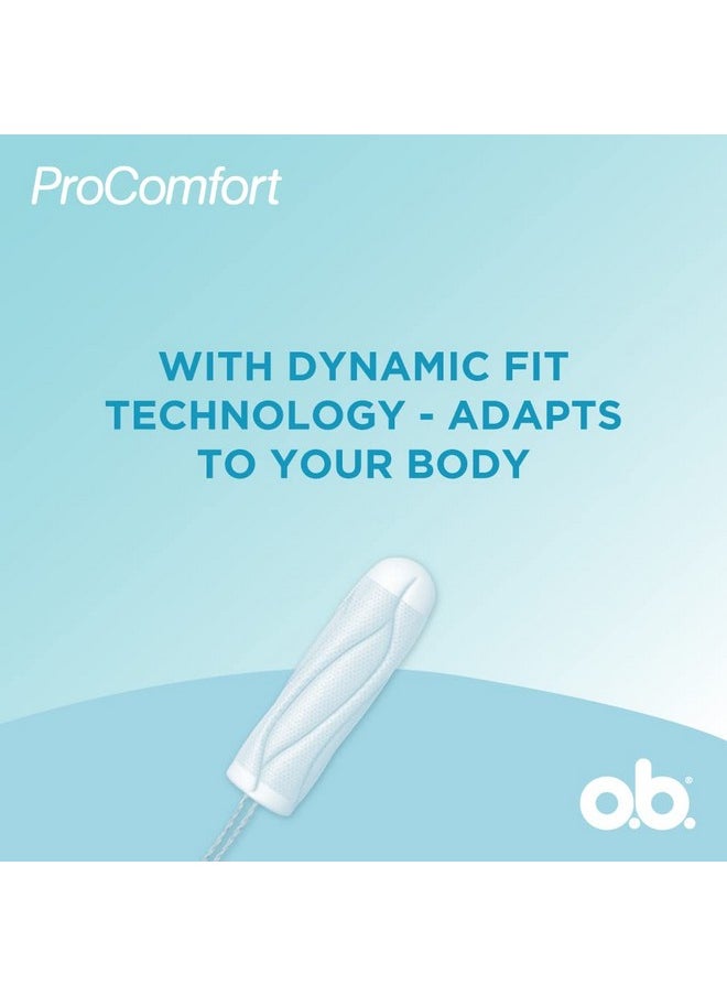 o.b. - Procomfort Tampons For Average Flow For Periods Combo Pack, 40 Pieces (2 X 20 Tampons) - Image 1