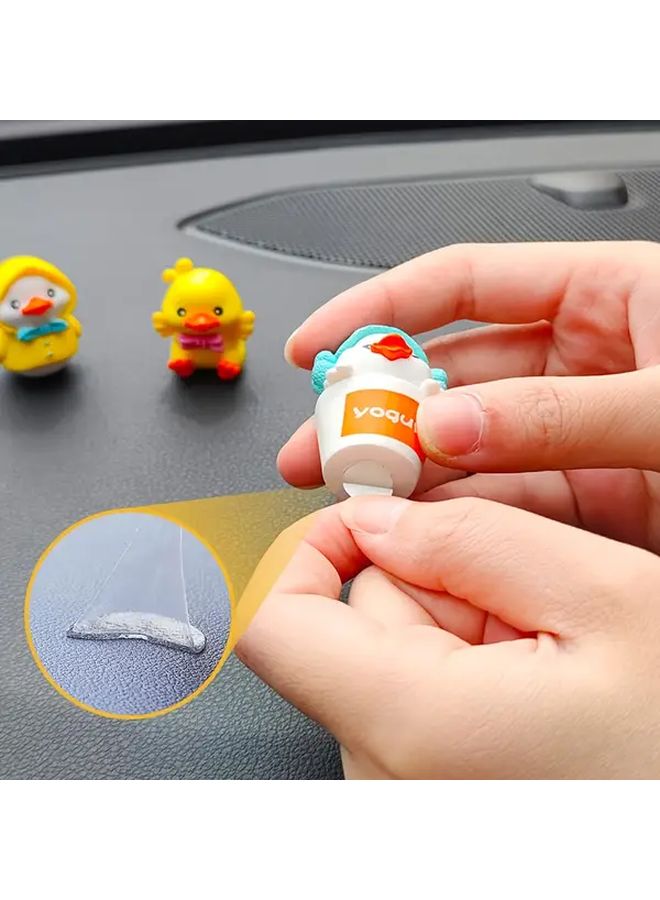 6 Pieces Set Of Super Cute Duck Car Ornaments For Dashboard Interior Decorations - Image 4