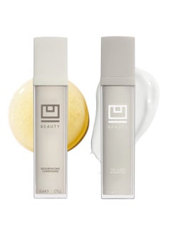 U Beauty The U Beauty Duo - Resurfacing Compound & SUPER Hydrator Set - Vitamin C & E, Retinol, Hyaluronic Acid - Moisturizing Face Serum Duo for Smooth, Hydrated and Softer Skin, Set of 2 1.7 fl oz  - Image 1