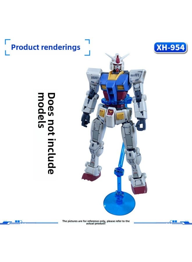 HG/RG/BB/SDrobot Soul Bracket Clip Waist Suitable For Gundam Model Hand Doll SHF Saint-Color:Xh-954 Bracket: Transparent Black - Image 4