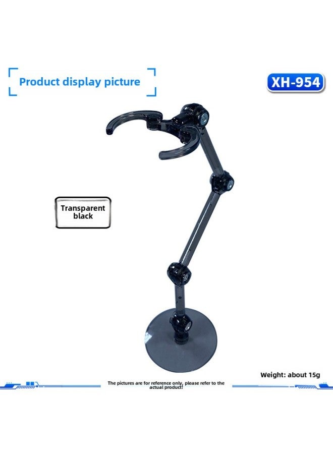 HG/RG/BB/SDrobot Soul Bracket Clip Waist Suitable For Gundam Model Hand Doll SHF Saint-Color:Xh-954 Bracket: Transparent Black - Image 1