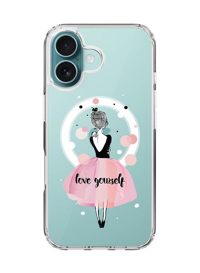 Stylizedd For iPhone 16 Case [Compatible with MagSafe] Slim Magnetic cover Clear Phone Case - Love Yourself - Image 1