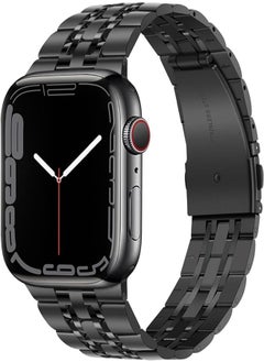 Tasikar Tasikar Compatible with Apple Watch Strap 49mm 45mm 44mm 42mm 41mm 40mm 38mm, Man Women Band Solid Stainless Steel Metal Bracelet Design for iWatch Ultra SE Series 8 7 6 5 4 3 2 