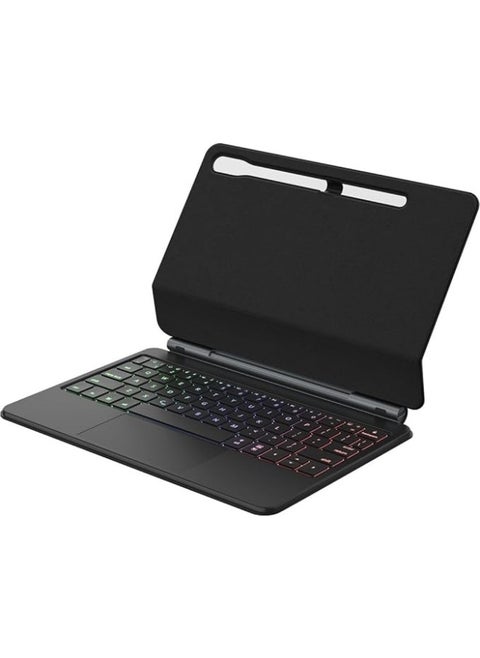 Magic Smart Bluetooth Keyboard Case Compatible with Samsung Galaxy Tab S9 FE 11 inch 2023 with Trackpad RGB Backlit Keyboard