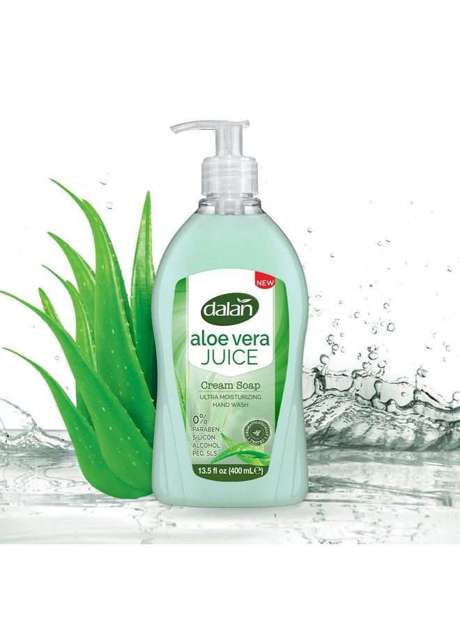 Dalan Aloe Vera Juice Cream Ultra Moisturizing Liquid Hand Soap For Dry And Fresh Hands Feeling Clean And Soft (13.5 Fl Oz 400 Ml (Pack Of 3)) - Image 5