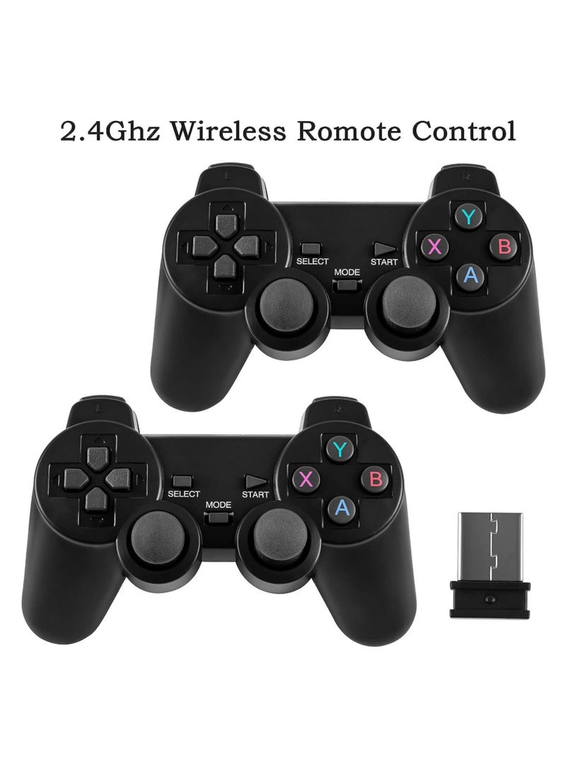 Generic 2.4G Wireless Controller Gamepad Console Stick Plug and Play Video Game Stick with 10000+ Games 9 Classic Emulators 4K High Definition HDMI Output for TV with Dual 2.4G Wireless Controllers  - Image 5