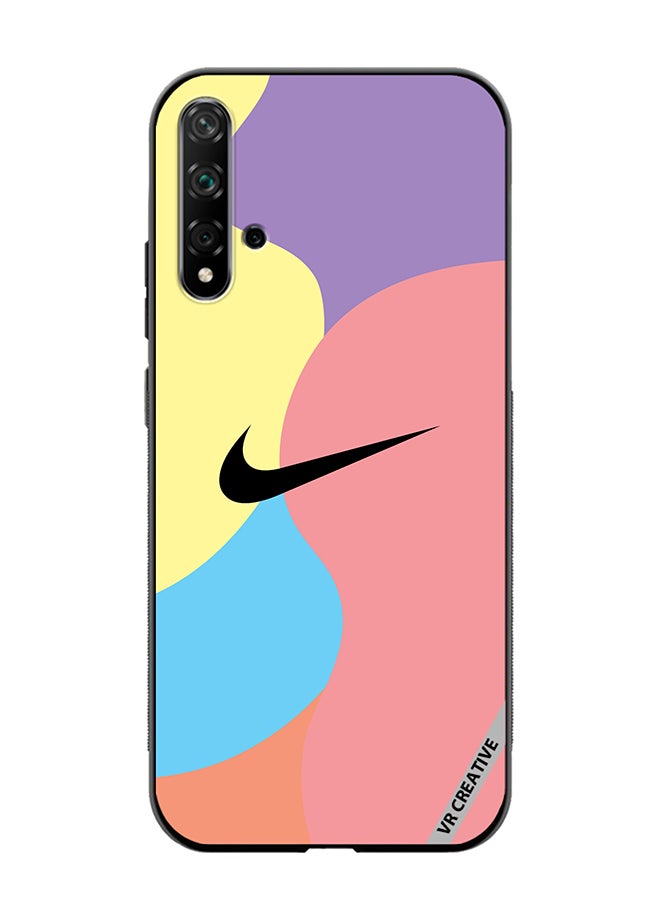 VR CREATIVE Protective Case Cover For Huawei Nova 5T Nike Logo Colourful Design Multicolour - Image 1