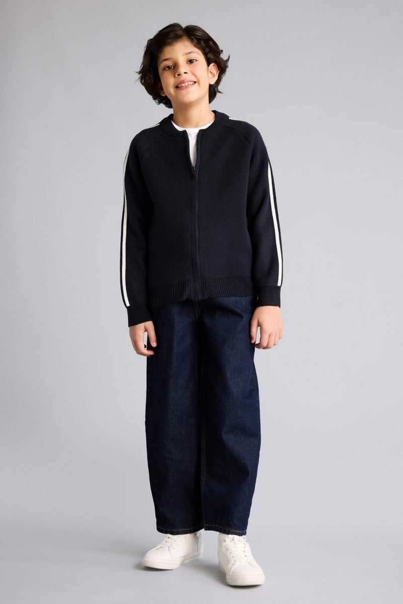 DeFacto Regular Fit Bomber Collar Cardigan - Image 2