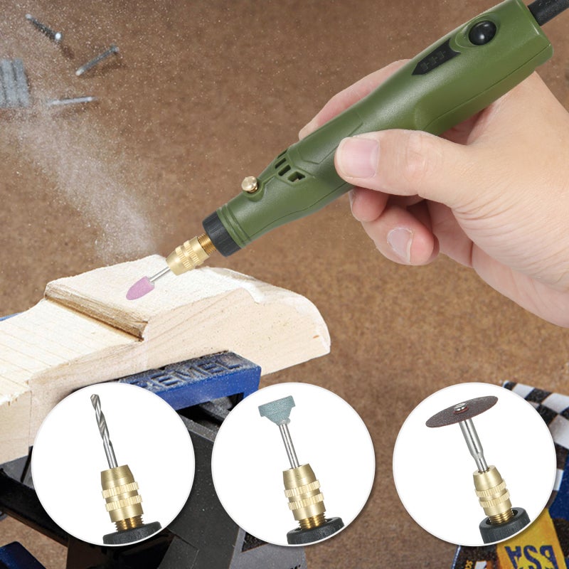 Cordless Rotary Tool: 3 Variable Speed, 15000 RPM Strong Power - USB Rechargeable, 6 Collets, Multifunctional Mini Rotary Grinder for Precision Cutting, Grinding, Polishing Drilling Jobs - Image 5