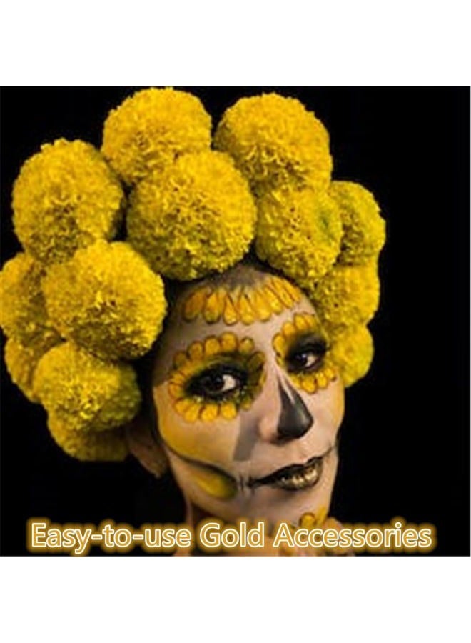 Go Ho Gold Cream-Blendable Face Body Paint Stick,Easy to Color Eye Black Gold Face Paint Football/Baseball/Softball,Safe Facepaint Nose&Lip Smacking for Halloween Makeup - Image 5
