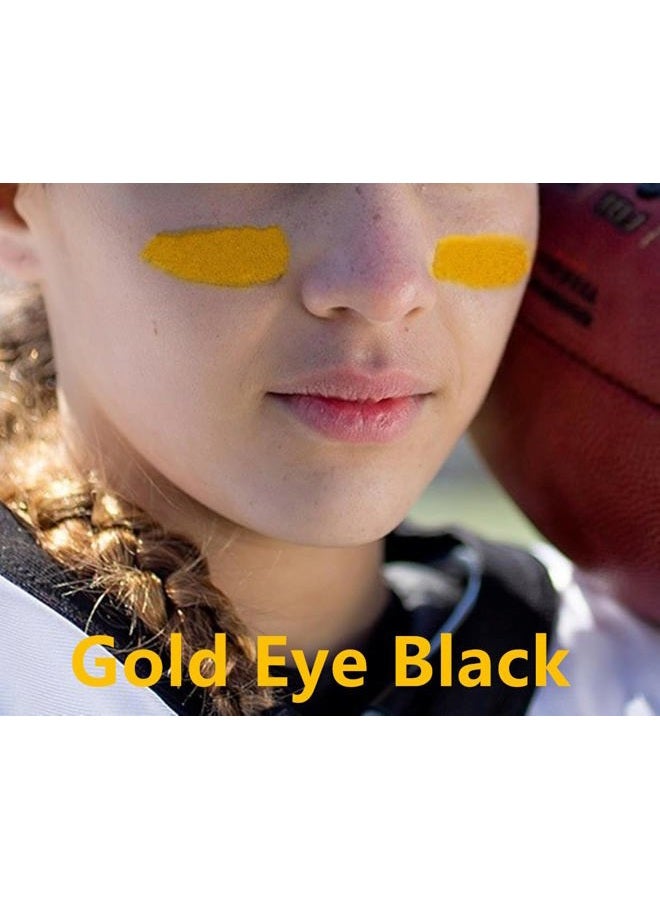Go Ho Gold Cream-Blendable Face Body Paint Stick,Easy to Color Eye Black Gold Face Paint Football/Baseball/Softball,Safe Facepaint Nose&Lip Smacking for Halloween Makeup - Image 2