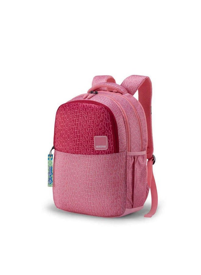 American Tourister Mia 3.0 Style 01, 26 L Volume 4 Compartment School Backpack with Front Organizer and Spacious Interiors for Women - Pink - Image 1