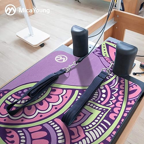 MicaYoung Pilates Reformer Mat Cover Non-slip for Pilates Reformer Workout 1mm/0.04" Thick with Carry Pouch, Purple - Image 5