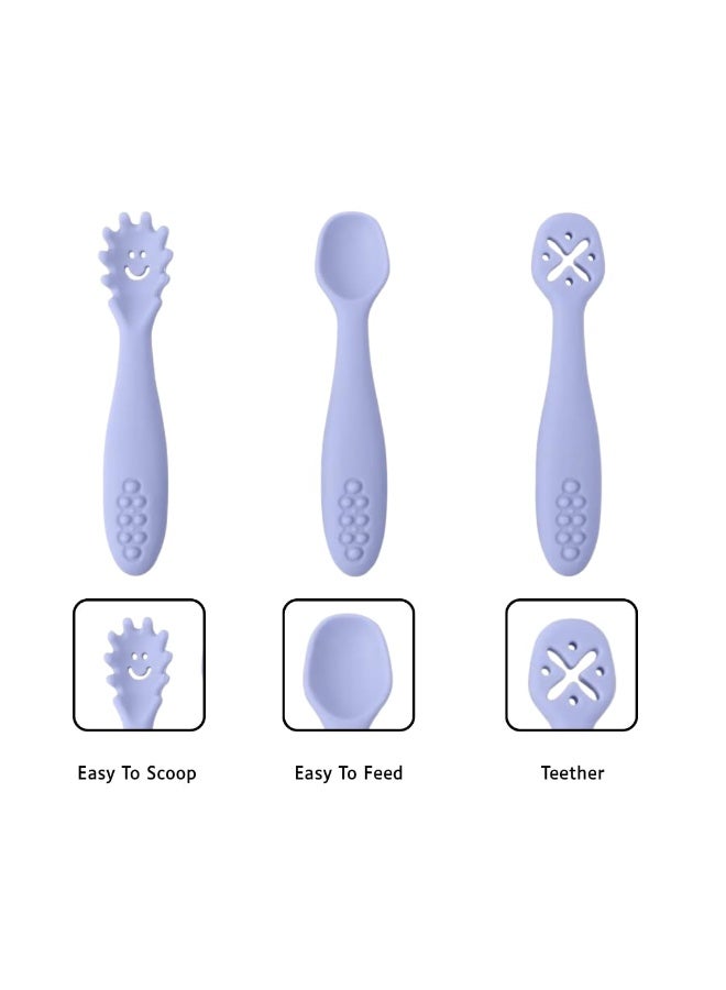 Beni Kids Spoon, Soft Tip first Training Spoon, Set of 3 - Image 2