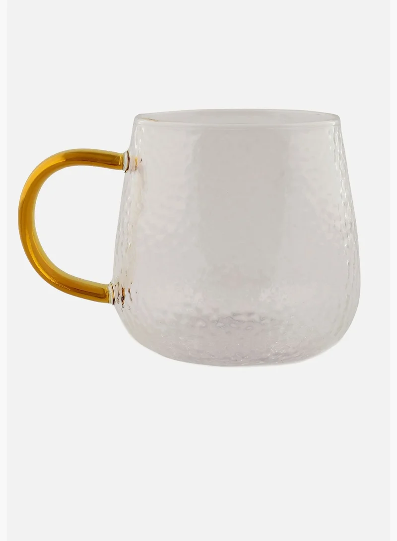 Bonhomie Modern Clear Textured Drinking Glass Cup For Home