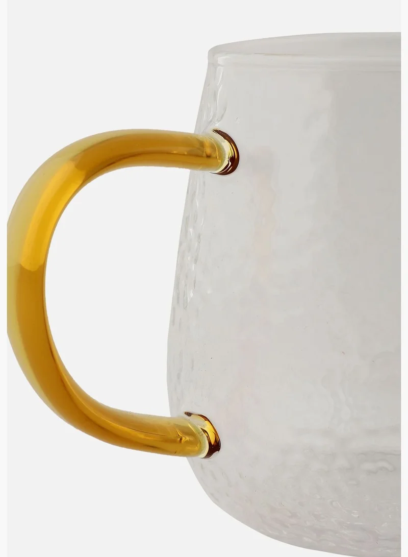 Bonhomie Modern Clear Textured Drinking Glass Cup For Home