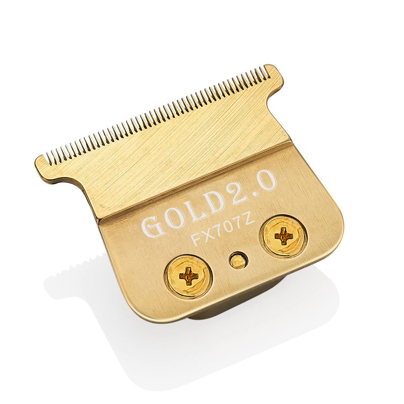 Replacement DOLD 20 Blades compatible with BaBylissPRO FX787  FX726FX787GFX787B2 for Outlining Hair Trimmers FX787 and Trimmers FX726 golden steel knife