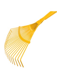 Epsilon Epsilon Tine Rake- EPSGT1402/ with Long Wooden Handle for Quick Clean Up of Lawn and Yard, Garden, Leaf, Debris, Turf/ Less Bending, and Bigger Efficient Head, Ideal for Gardening and other Outdoor Uses/ Yellow  - Image 5