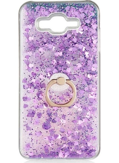 TahTicMer Samsung Galaxy J2 2015 J200 Case Sequin Water Ring Heart Glitter Stand Silicone Milce Cover Luxury  - Image 1