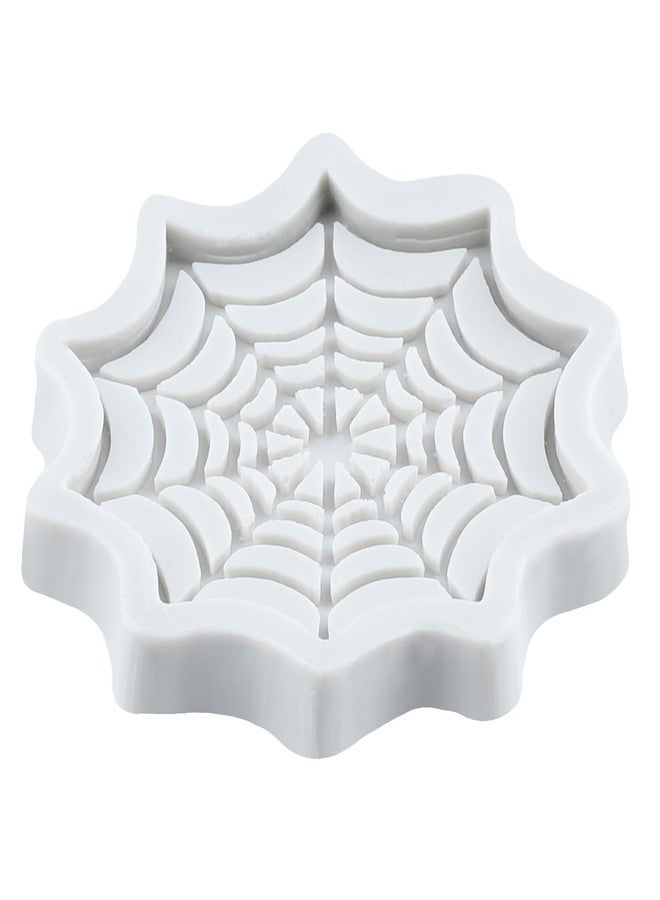 RFGHAC Halloween Spider Web Fondant Molds Spider Web Silicone Mold for Cake Decorating Cupcake Topper Chocolate Candy Gum Paste Polymer Clay Set Of 2 - Image 3