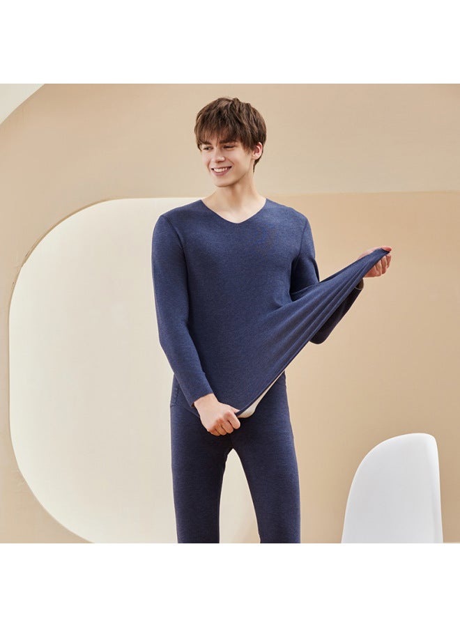 320g Autumn Winter Couple Thermal Underwear Men Women German Fleece Acrylic Seamless Heating Long Johns Set