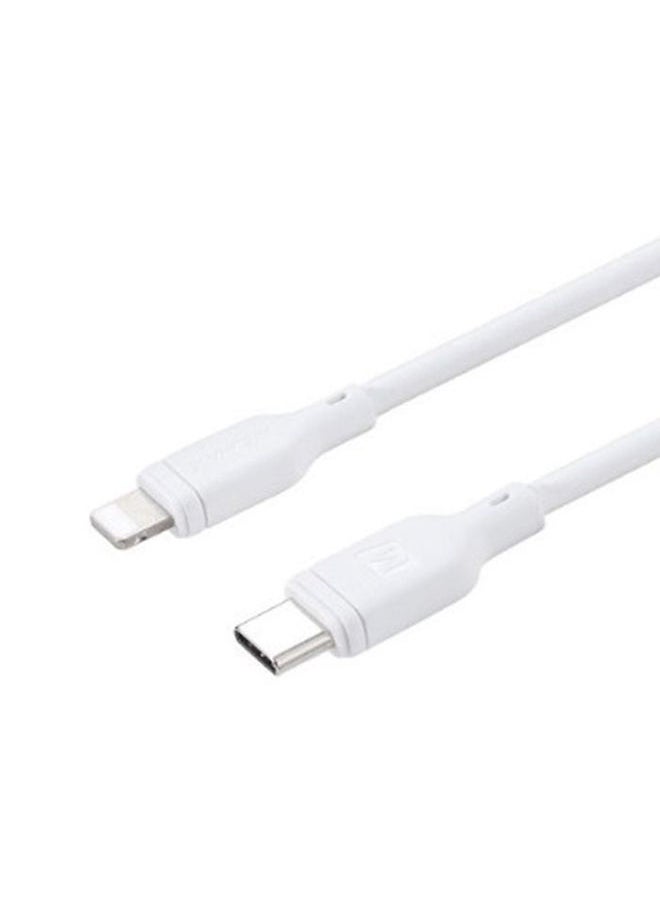 Momax - Momax Zero USB-C to Lightning 2m - White - Image 1