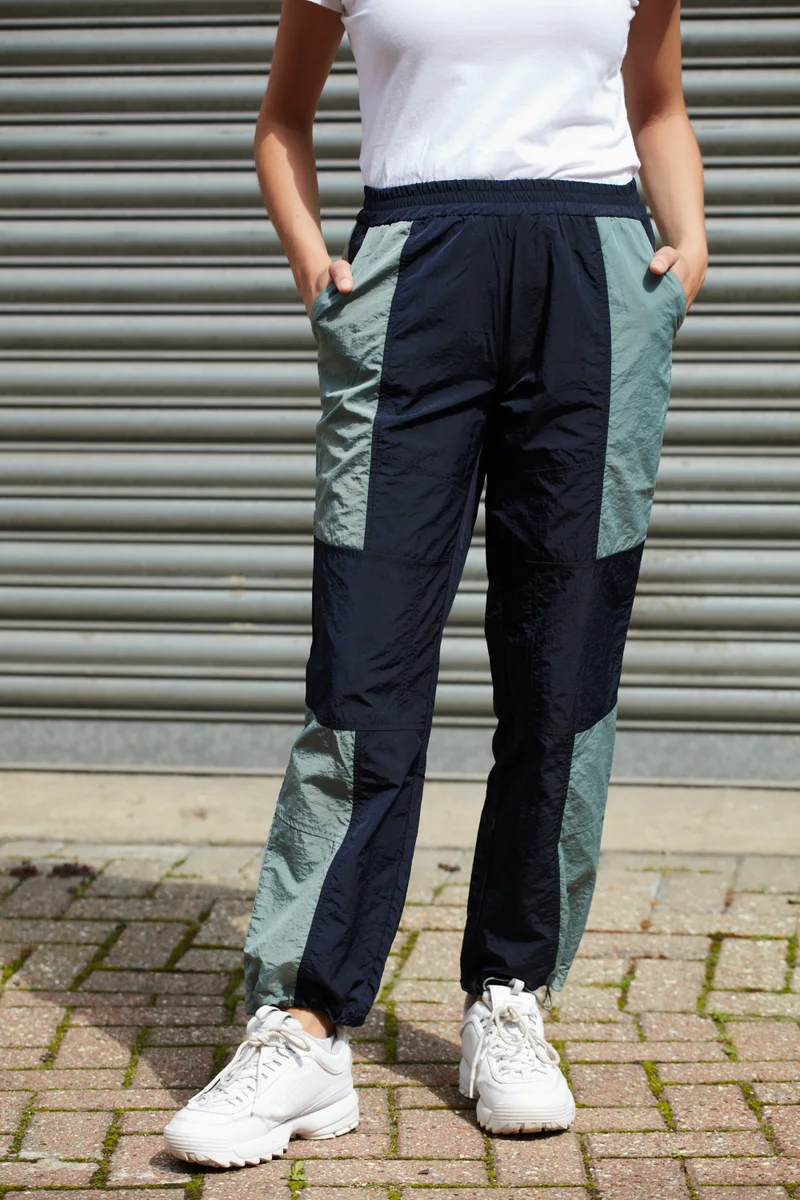 Double Second Multi Colour Block Tracksuit Bottom for Women | Best Price UAE