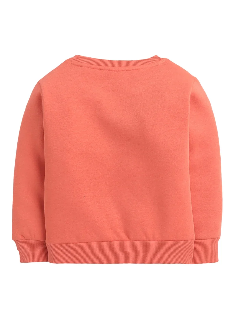 victor and jane Boys' Coral "Skate All Day" Graphic Sweatshirt