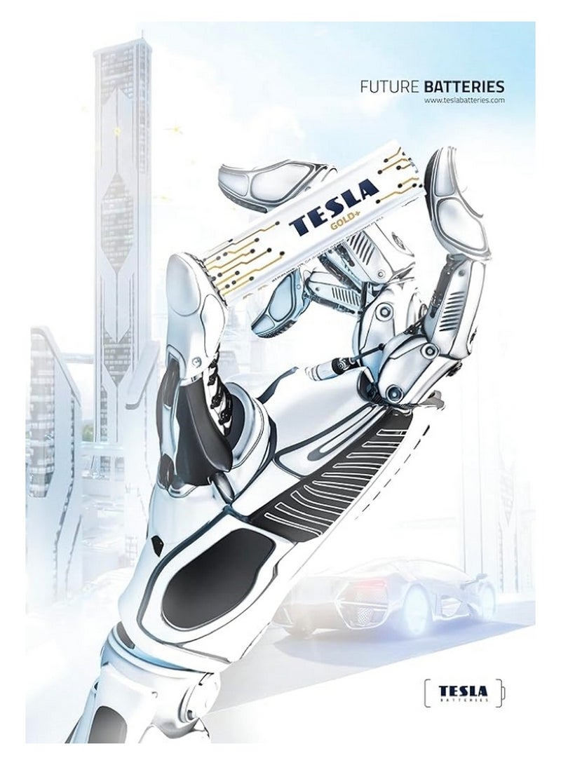 Tesla AA Battery Black+ Alkaline - Pack Of 4 - Image 2