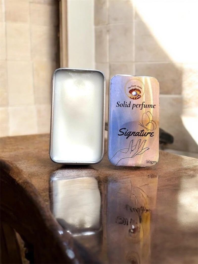 THE PEARLS STUDIO The Pearls Studio Signature Solid Perfume Elegant LongLasting Fragrance Compact TravelFriendly Perfect for Daily OntheGo Luxury Perfume for Men Women  - Image 2