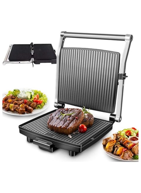 DSP grill electric, 1400W Electric Grill – Healthy & Durable Non-Stick Coating, Thermostatically Controlled, Adjustable Temperature, Cool Touch Base & Handle, KB1002