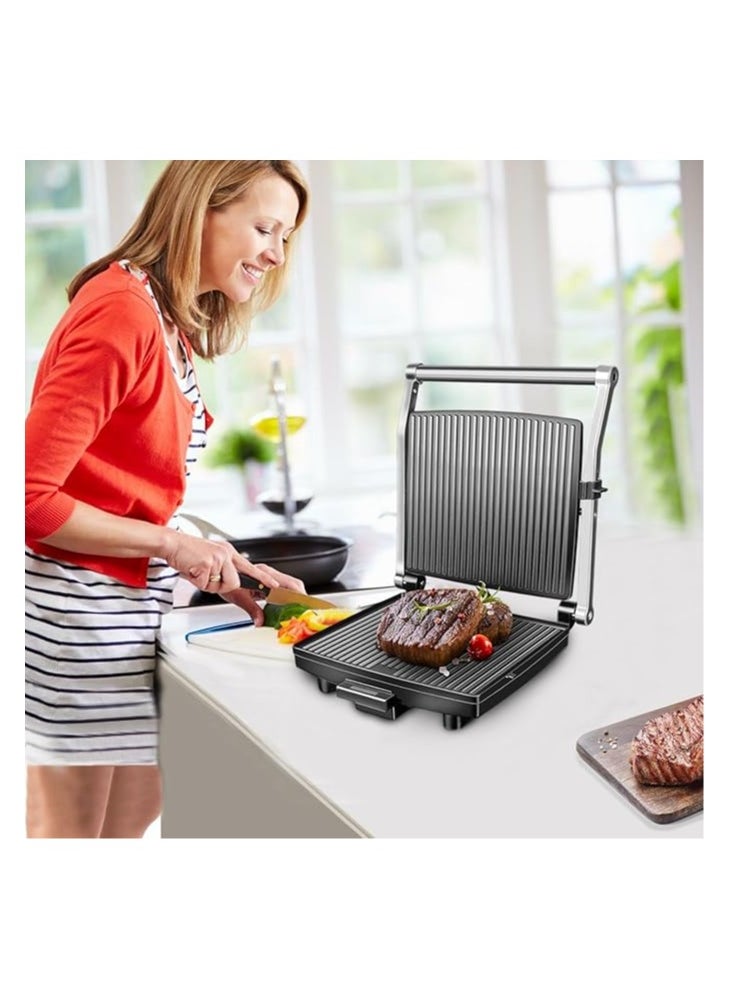 DSP - DSP grill electric, 1400W Electric Grill – Healthy & Durable Non-Stick Coating, Thermostatically Controlled, Adjustable Temperature, Cool Touch Base & Handle, KB1002 - Image 1