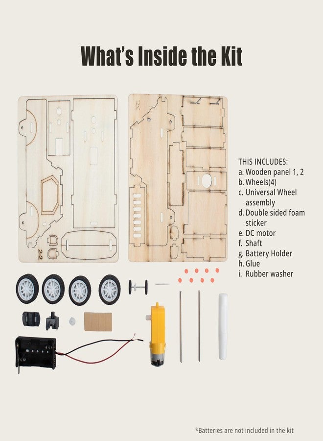 itsy-bitsy Itsy Bitsy DIY Build Your Own Obstacle Avoidance Vehicle Small Truck Kit STEM Learning Robotics Science Project Assembly Model Construction Toy for Kids Engineering Activity - Image 3