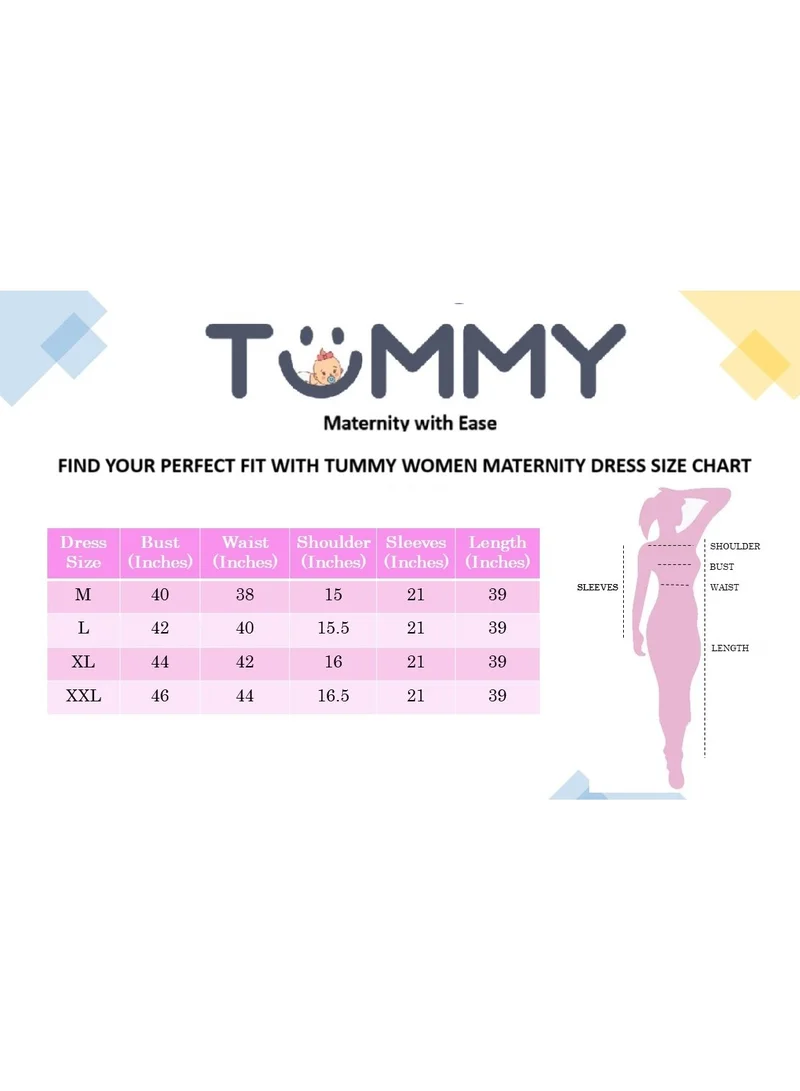 TUMMY Abstract Print Dress