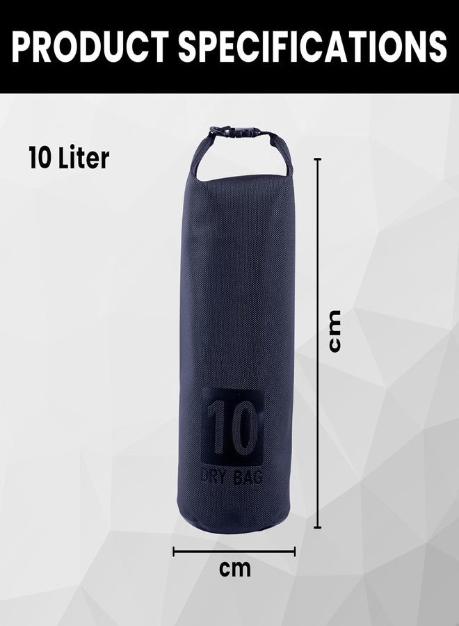 Divik Waterproof Dry Bag 10L/15L/20L - Floating Roll Top Dry Sack Backpack for Kayaking, Camping, Boating, Hiking, Beach & Outdoor Adventures (1Pcs) (10L) - Image 2
