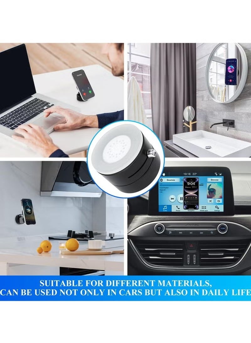 TIGER Vacuum Magnetic Suction Phone Holder – 2025 New Foldable Double-Sided Magnetic Phone Mount – Strong Vacuum Magnetic Grip & 360° Adjustable Stand – Portable, Lightweight & Universal Holder for iPhone, Android & All Smartphones – Black Color - Image 4