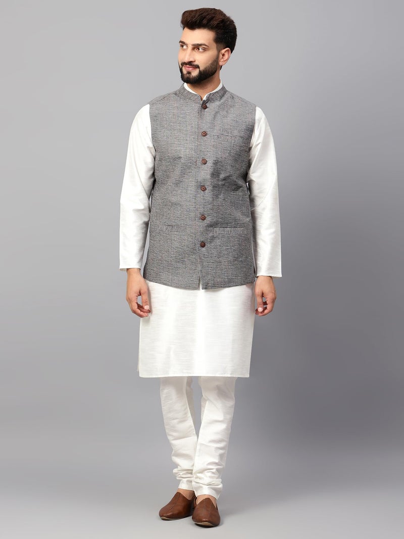 LATEST CHIKAN Men's Traditional Cotton Nehru Jacket/Waistcoat,36 - Image 5
