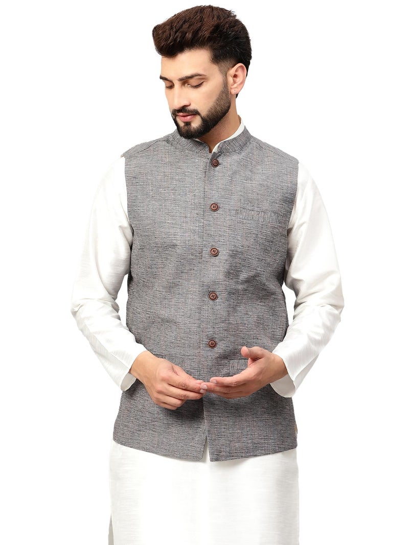LATEST CHIKAN Men's Traditional Cotton Nehru Jacket/Waistcoat,36 - Image 1