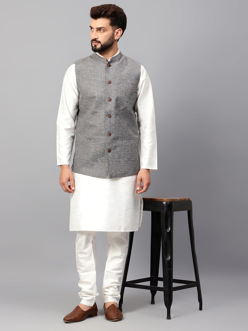 LATEST CHIKAN Men's Traditional Cotton Nehru Jacket/Waistcoat,36 - Image 2