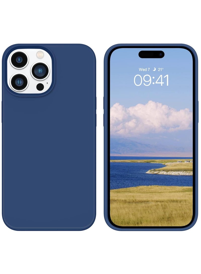 ELTRAZONE Soft Silicone Rubber Bumper Microfiber Lining Hard Back iPhone 15 Pro Max Back Cover Shockproof Protective Case Cover, Anti-Scratch, Dustproof, Premium Quality, Slim-Fit - Image 1